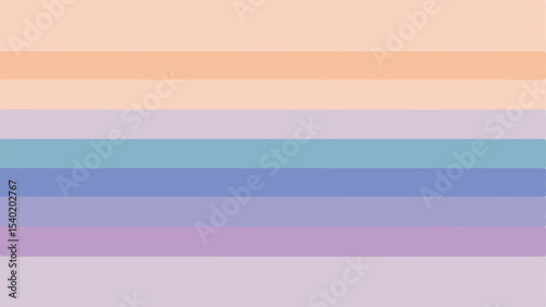 Abstract colorful horizontal bands in a gradient arrangement with soft pastel tones