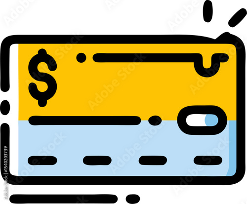 Credit card icon – digital payment method vector illustration, finance and banking symbol, online shopping, transaction, debit card, secure payment, e-commerce, financial services graphic
