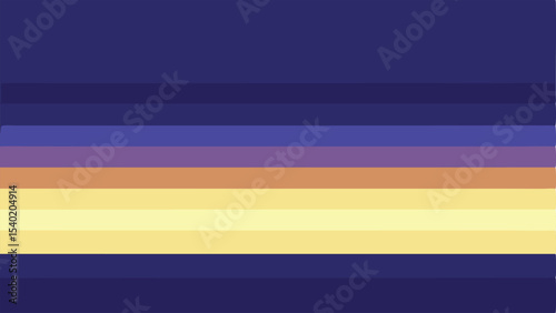 Abstract composition of color bands with gradient and soft transitions suitable for design