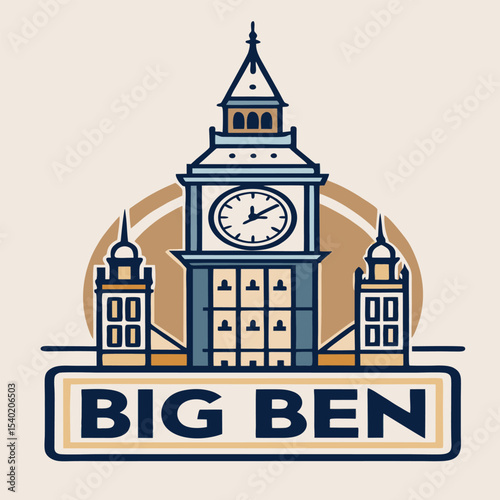 design logo icon illustration vector big ben