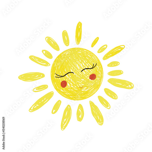 Children’s drawings Sun moon rainbow weather