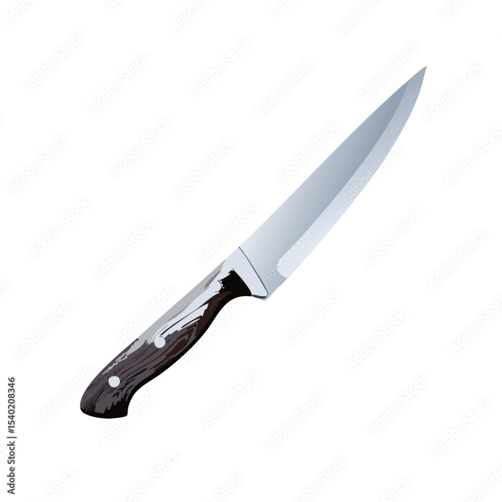 Obraz premium kitchen knife vector graphic design