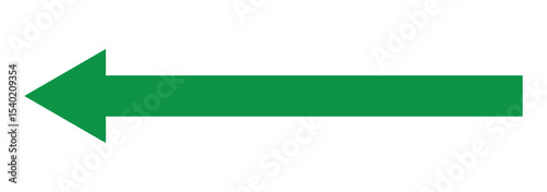 Large arrow pointing right. Long straight line arrow icon. Bold thine long arrow. Vector illustration. 