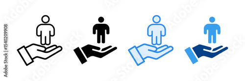 Childcare Icon Set Multiple Style Collection