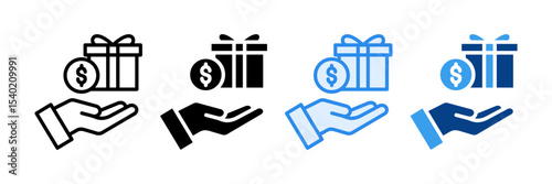 Incentives Icon Set Multiple Style Collection