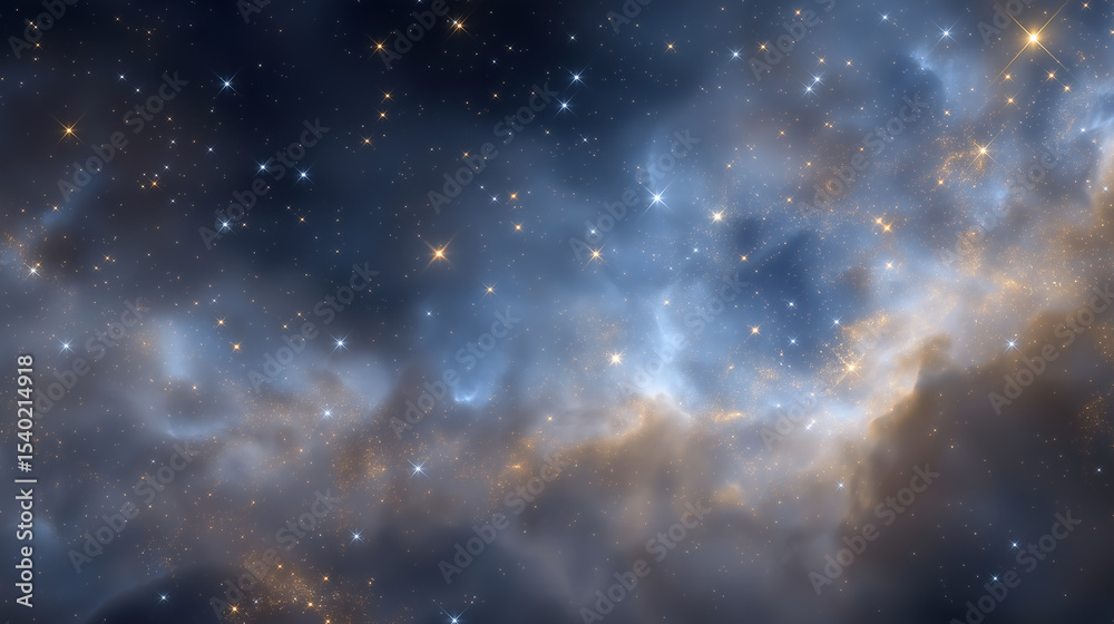 Fototapeta premium Colorful Space Galaxy Nebula Illuminated by Supernova Glow