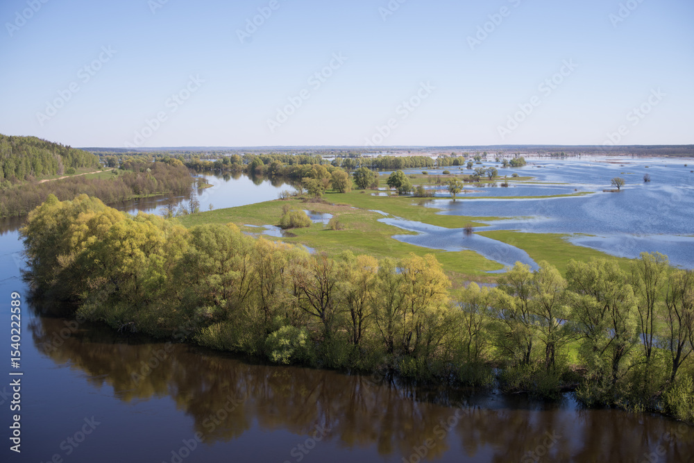 Fototapeta premium Desna River flood