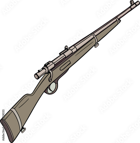 assault rifle vector illustration