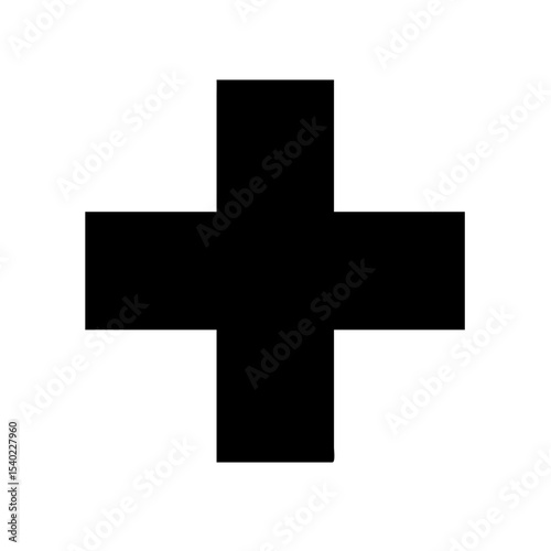 Alternative medical cross icon vector illustration