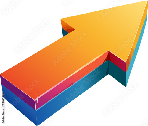colorful arrows on white background
