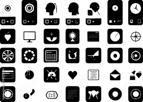 set of icons for web