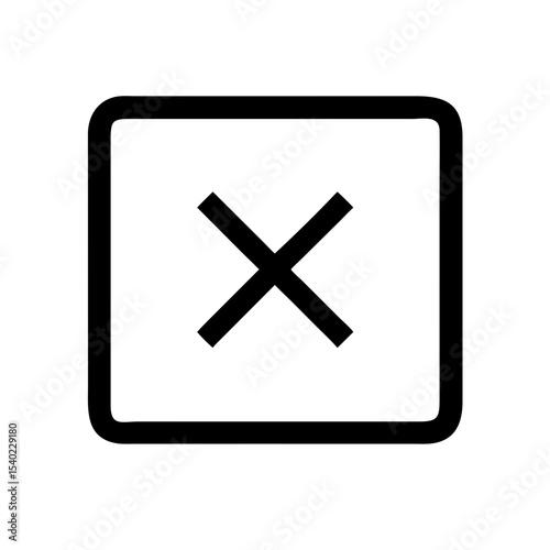 Minus with x icon vector illustration