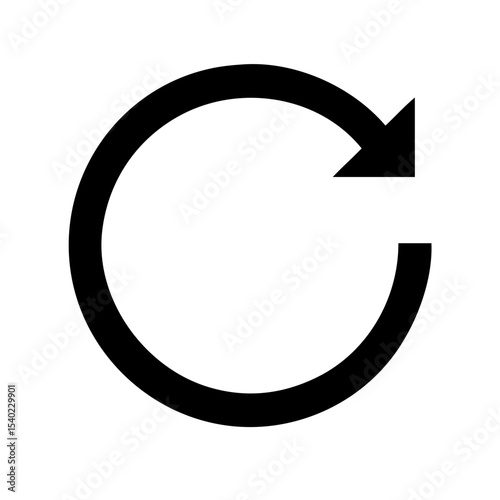 Rotate counterclockwise icon vector illustration
