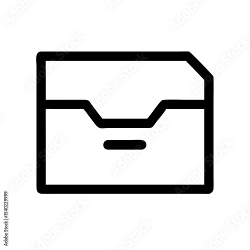 Inbox remove icon vector illustration