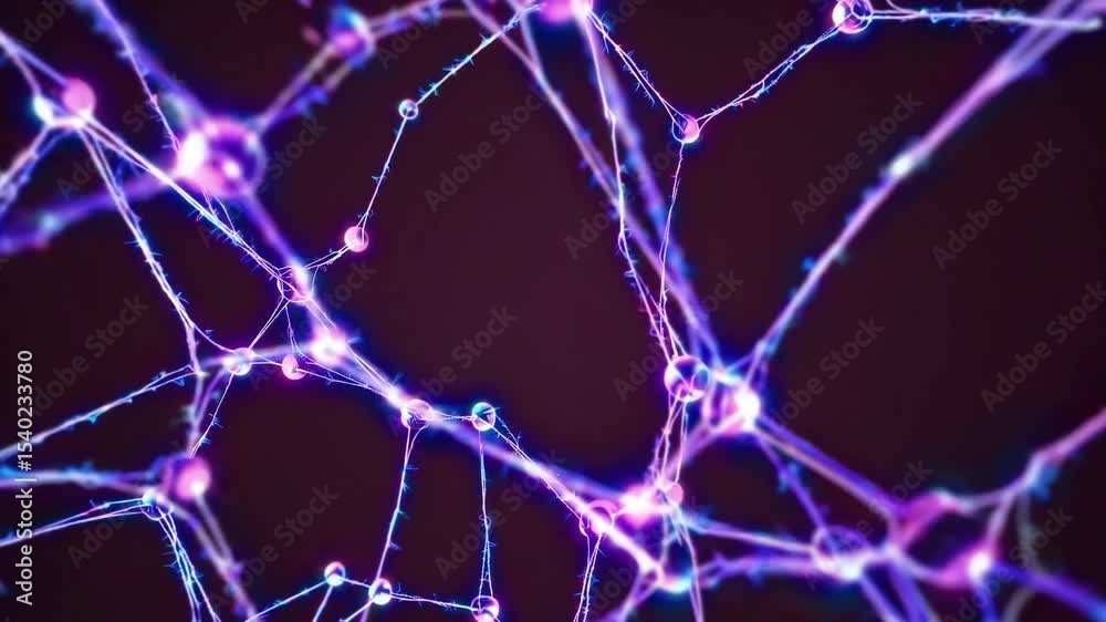 Exploring connections in a vibrant digital network at night highlighting technology's intricate design