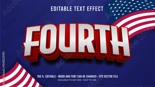 fourth editable text effect