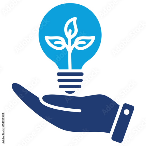 Conservation Flat Blue Icon