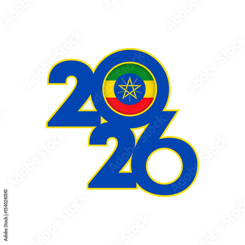2026 banner with Ethiopia flag inside.