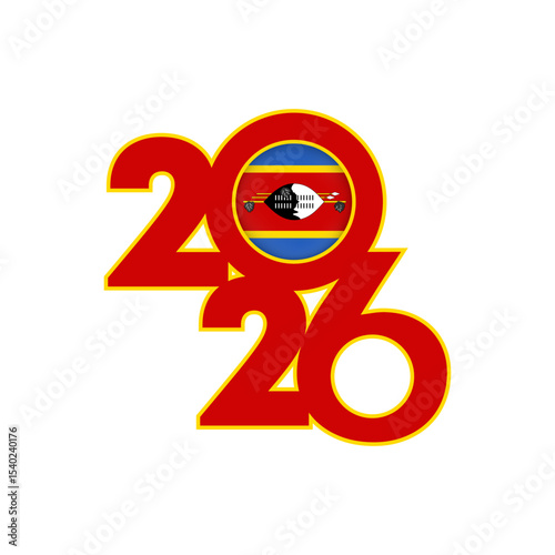 2026 banner with Eswatini flag inside.
