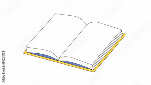Open Book, Blank Pages, Reading, Education