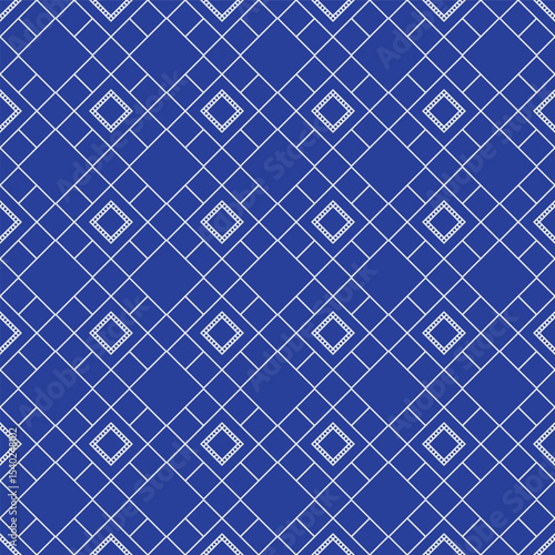 seamless geometric two-color illustrative pattern