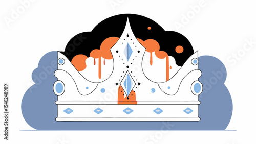 Crown of Power Abstract Illustration
