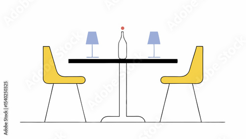 Minimalist Restaurant Table Setting