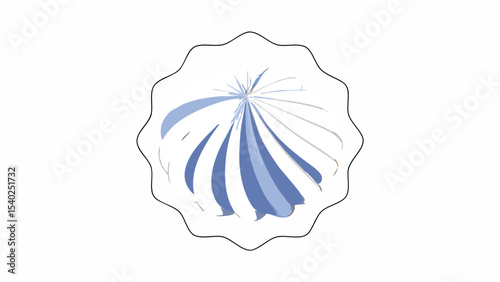Abstract Blue and White Marshmallow Design