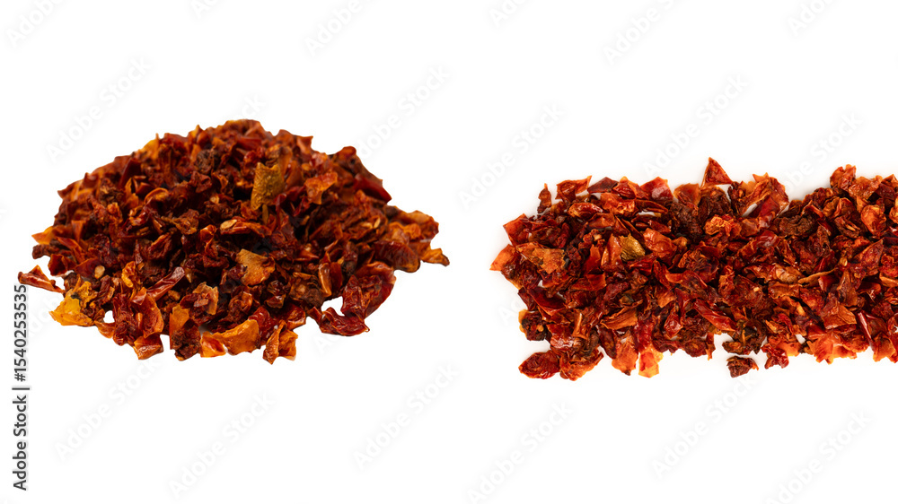 Fototapeta premium Dried tomatoes isolated on a white background.