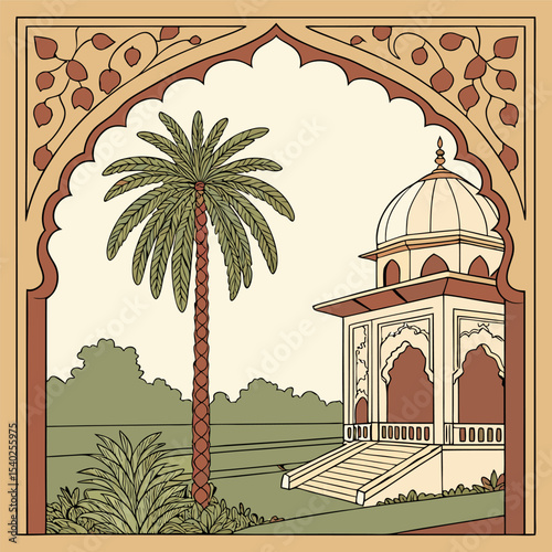 vector illustration of a mosque