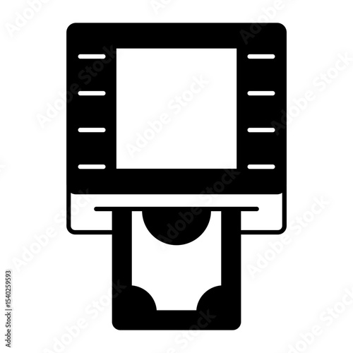 ATM Slot black icon