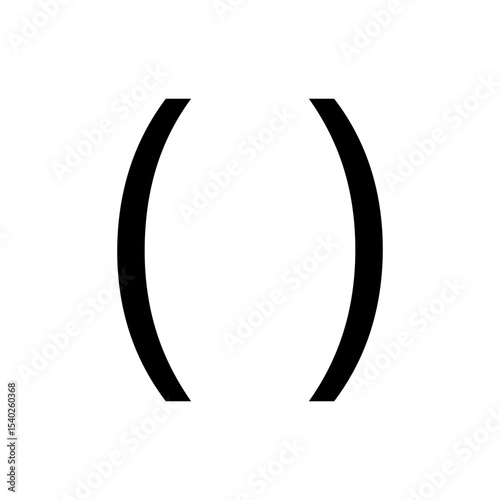 Round brackets ( )