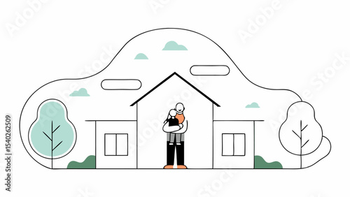 Happy Family at Home