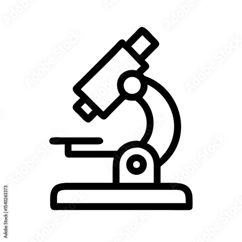 Microscope on transparent background for web and graphic design