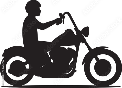 Female rider on a red vintage scooter illustration