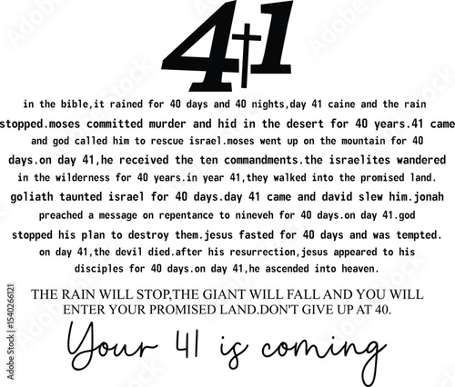Your 41 is Coming Biblical Inspiration and Perseverance Through Trials