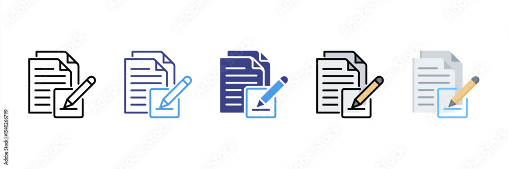 Fototapeta premium Alteration Multi Style Icon Set