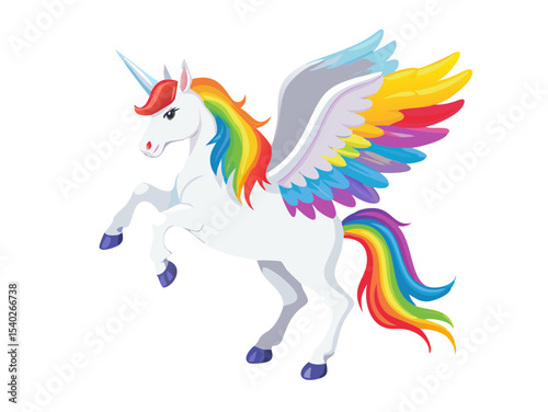 vector illustration of an abstract horse