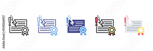Infringement Multi Style Icon Set