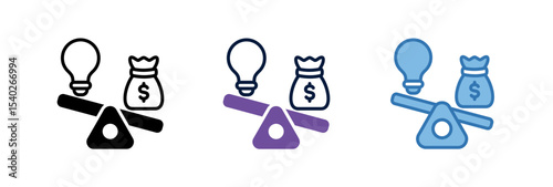 Idea Vs Budget Icon