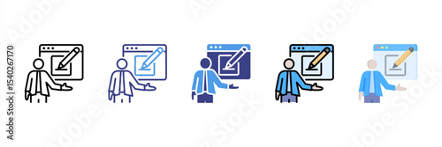 Proofreader Multi Style Icon Set
