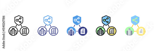 Subsidiary Multi Style Icon Set