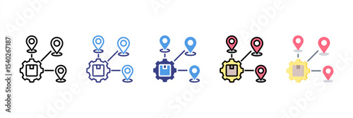 Supply Multi Style Icon Set