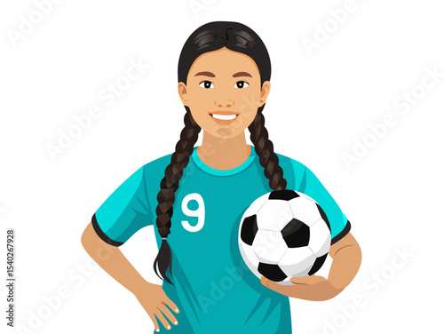 Kids joyfully play with a soccer ball
