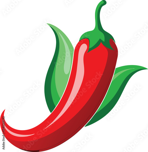 red hot chili pepper isolated