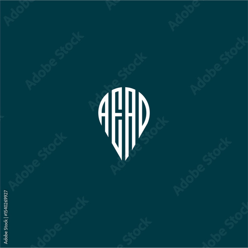 AEAD monogram logo design