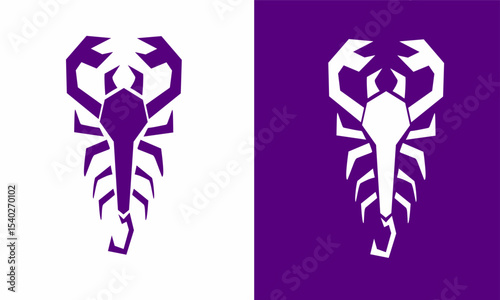 graphic design illustration of scorpion logo template symbol
