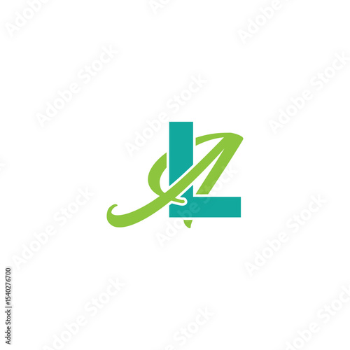 al logo design, al, la letter minimal style design, al initial logo design vector, al or la design vector
