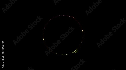 Audio frequency wave. Double side sound waveform, isolated on blue chroma key, Audio waveform spectrum, digital sound wave rippling on black background, soundwave or equalizer design, 
