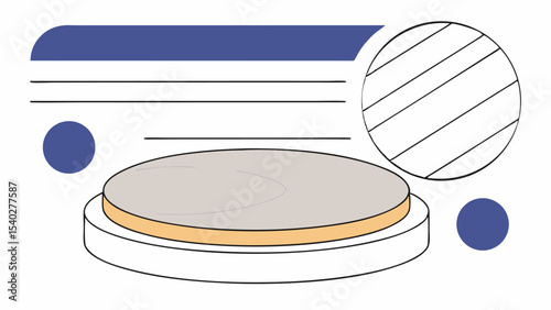 Abstract Minimalist Platform Design with Circles and Lines